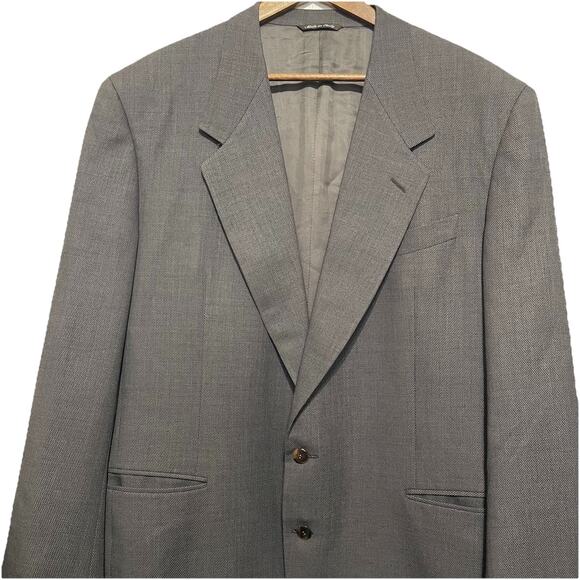 Vintage Canali Sport Coat Mens Brown Milano Bernini Blazer Wool Jacket 48 Italy - Picture 10 of 10